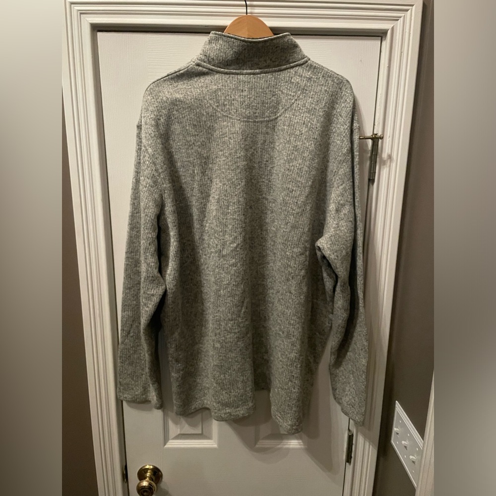 Grey Purdue University Quarterzip Sweater - Picture 2 of 2